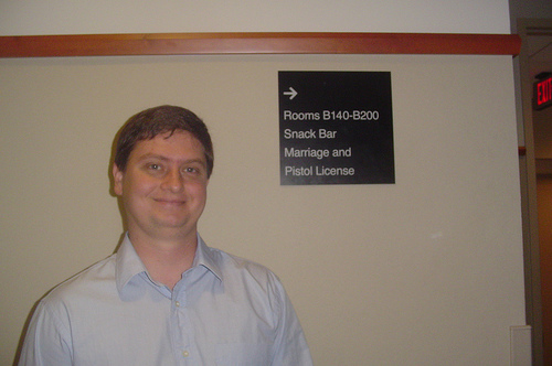 Pistol and Marriage License